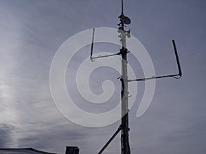 Sky Winter antenna clouds transmitter