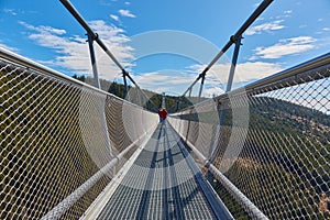Skybridge 721 suspension footbridge