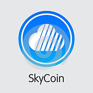 Skycoin - Crypto Currency Icon. photo