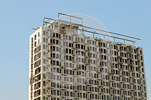 Skycraper and blue sky view photo