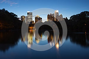 Skycrapper in Atlanta Downtown with reflection