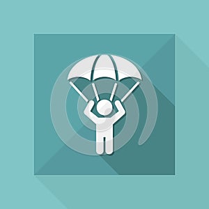 Skydive concept - Minimal vector icon