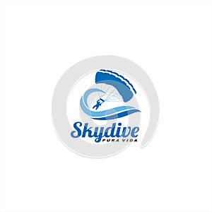 Skydive Logo Design Inspiration Idea photo