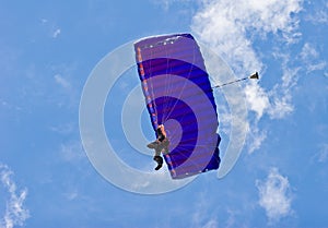 Skydiver with Parachute