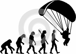 Skydiver Paraglider Evolution