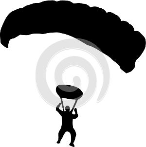 Skydiver Silhouette