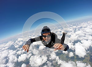 Skydiving cloud day