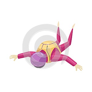 Skydiving Flat Illustration