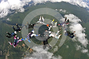 Skydiving formation