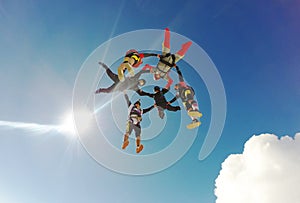 Skydiving Hybrid formation