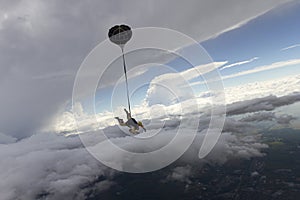 Skydiving photo. Tandem