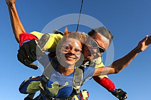 Skydiving photo. Tandem.