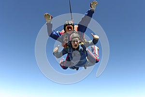 Skydiving photo. Tandem.