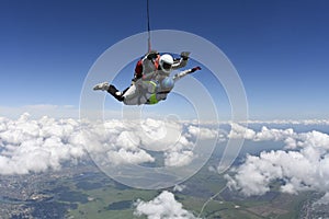 Skydiving photo. Tandem.