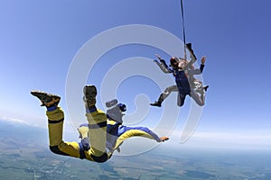 Skydiving photo. Tandem.