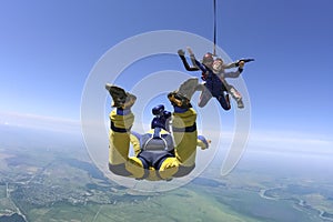 Skydiving photo. Tandem.