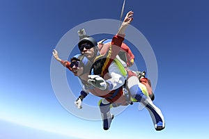 Skydiving photo. Tandem.