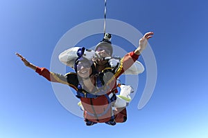 Skydiving photo. Tandem.