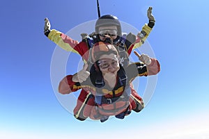 Skydiving photo. Tandem.