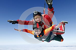 Skydiving photo. Tandem.