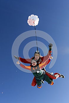 Skydiving photo. Tandem.