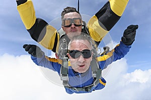 Skydiving photo. Tandem.