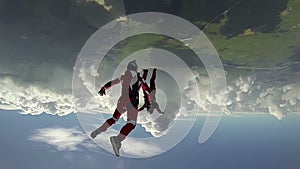 Skydiving video.