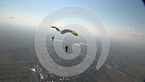 Skydiving video.