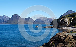 Skye island sea landscape