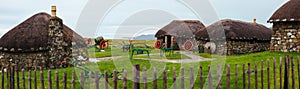Skye Museum of Island Life with thatched cottages showing how people used to live, located on Isle of Skye