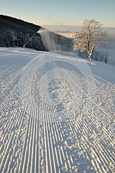 Skying slope