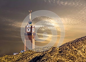 Abraj Al Bait Royal Clock Tower Makkah in Mecca, Saudi Arabia. photo