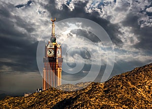 Abraj Al Bait Royal Clock Tower Makkah in Mecca, Saudi Arabia. photo