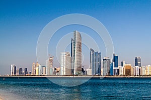 Skyline of Abu Dhabi, United Arab Emirat