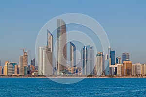 Skyline of Abu Dhabi, United Arab Emirat