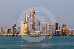 Skyline of Abu Dhabi, United Arab Emirat