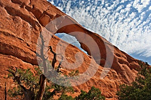 Skyline arch in Arches national park, Utah, US