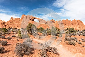 Trail leading to Skyline Arch within Arches National Park, Utah photo
