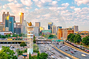 Skyline of Atlanta city