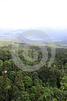 Skyline of Azish-Tau ridge in summer