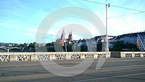 Skyline of Basle, Switzerland with the Munster
