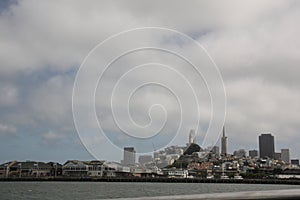 Skyline and Bay of San Francisco, California USA