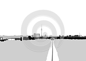 Skyline Berlin Illustration photo
