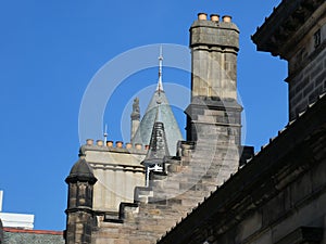 Skyline Bristro Square Teviot Row Hall Study Mcewan hall Edinburgh Scotland University Students Association Chimney