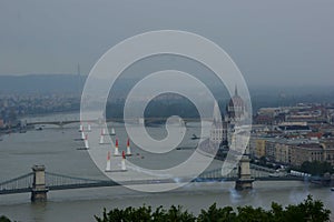 Skyline of Budapest and Danubio photo