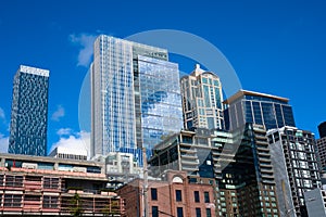 Skyline Buildings Downtown Seattle Washington