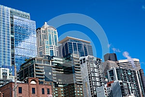 Skyline Buildings Downtown Seattle Washington