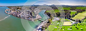 Skyline of Caernafon, Gwynedd in Wales - United Kingdom