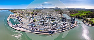 Skyline of Caernafon, Gwynedd in Wales - United Kingdom