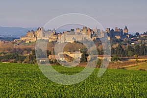 Skyline Castle of Carcassonne, France